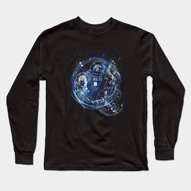 time vortex Long Sleeve T-Shirt by kharmazero